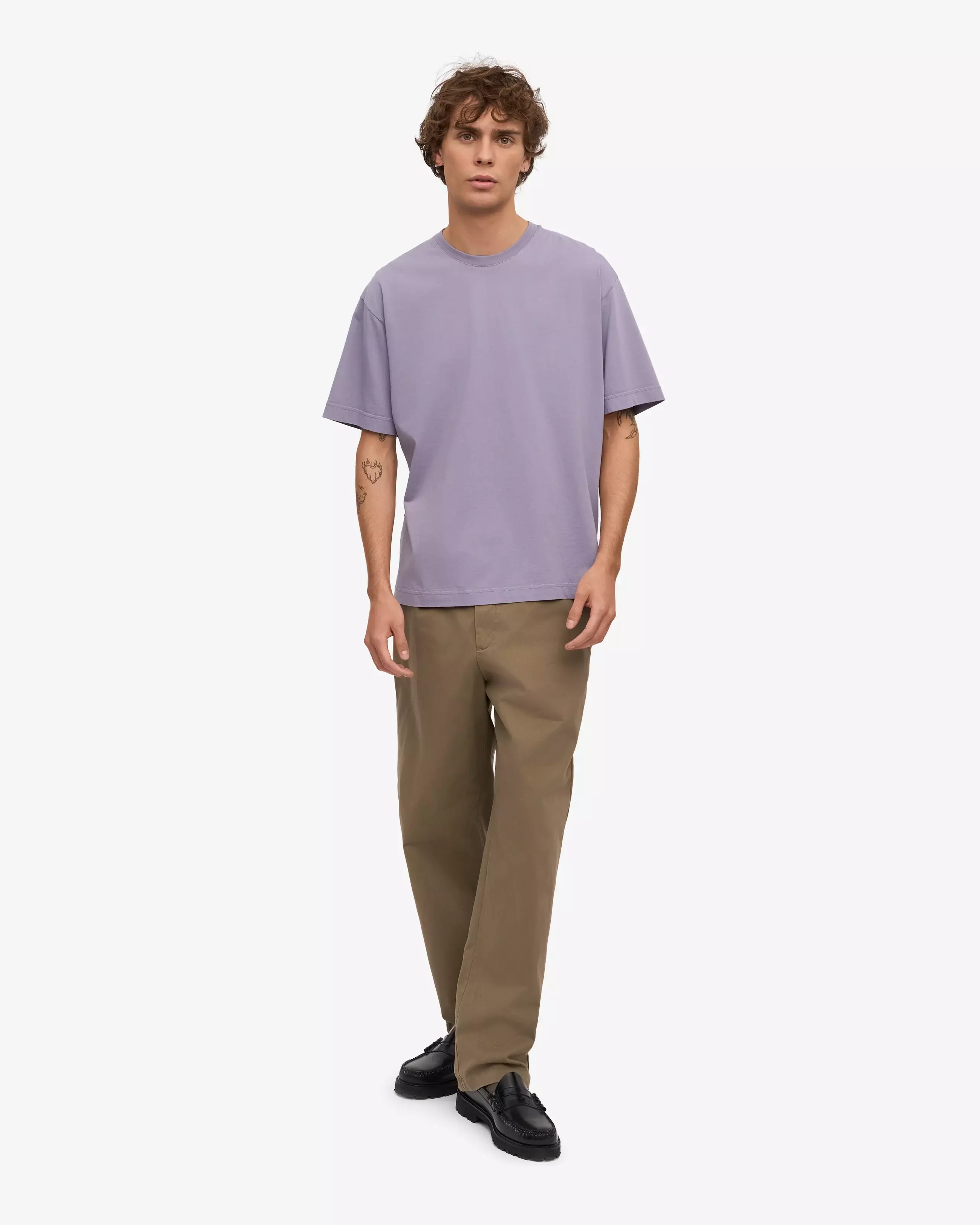 Colorful Standard Purple Jade Oversized Organic T-Shirt Herren purple